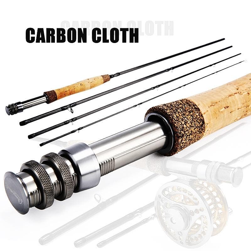 Ultra Light Graphite Fly Fishing Rod 4 Piece 9ft Carbon Fiber Blank Rods 9 ft