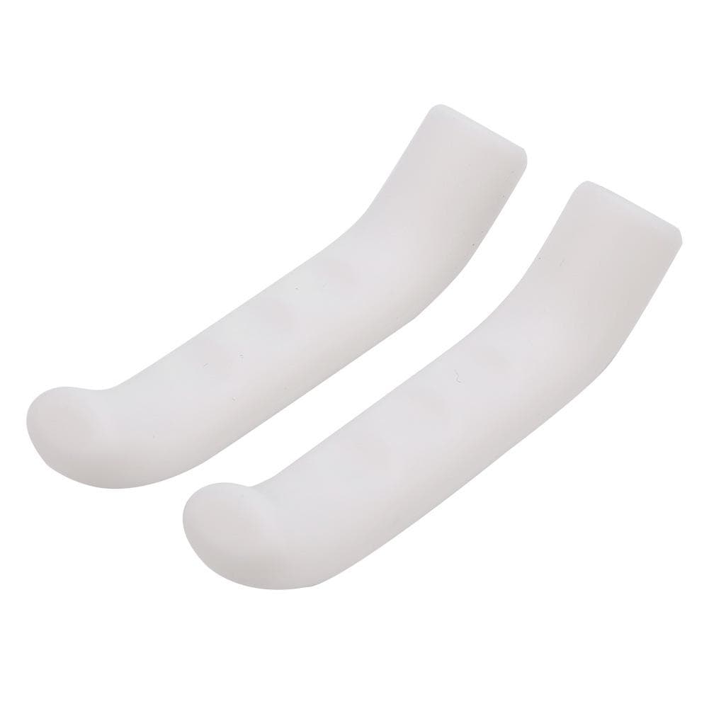 2Pcs Brake Handle Silicone Sleeve Mountain Bike Brake Lever Protection Cover Dark white