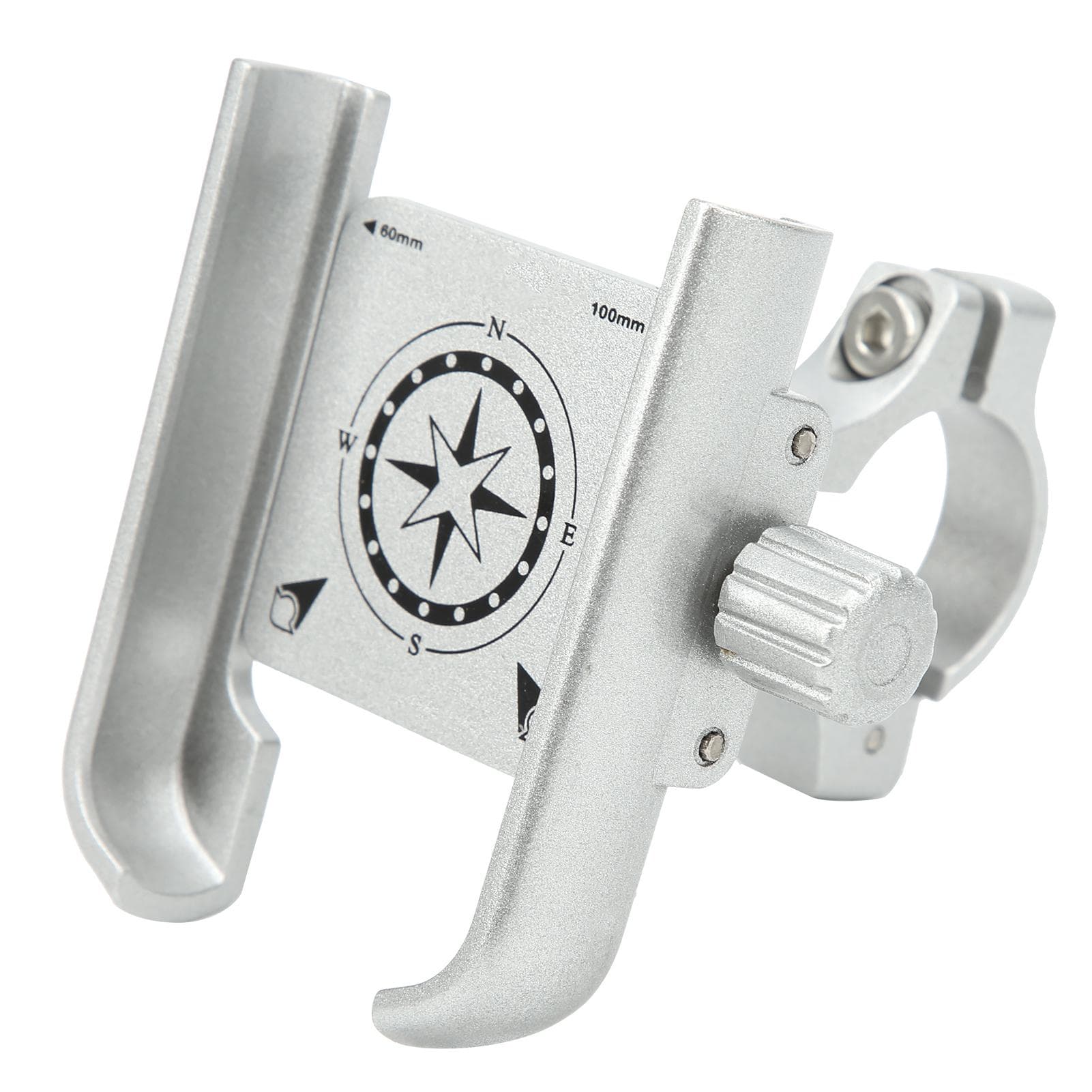 GUBP40 Phone Holder Stand 360 Degree Adjustable Bracket for Motorcycle Bicycle Scooter(Argent )