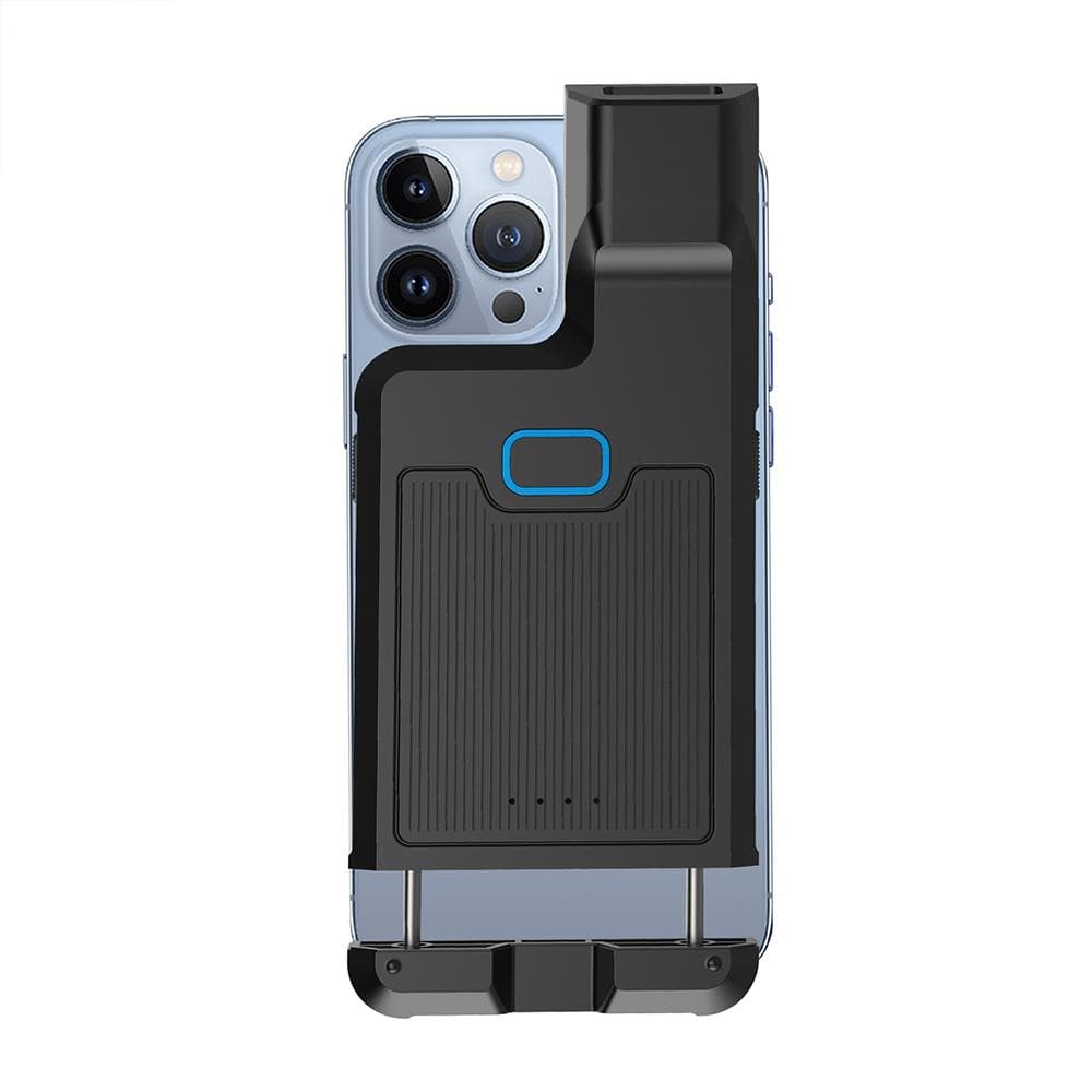 Barcode Scanner Portable Back Clip Bar Code Reader BT+2.4G Wireless and Wired Connection with 1D black