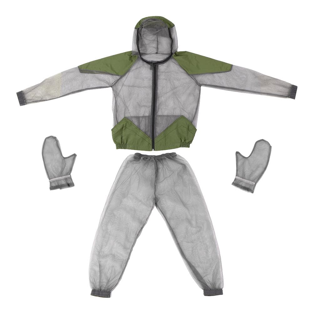 Outdoor Mosquito Repellent Suit Bug Jacket Mesh Hooded Suits Fishing Hunting Camping Jacket Insect M