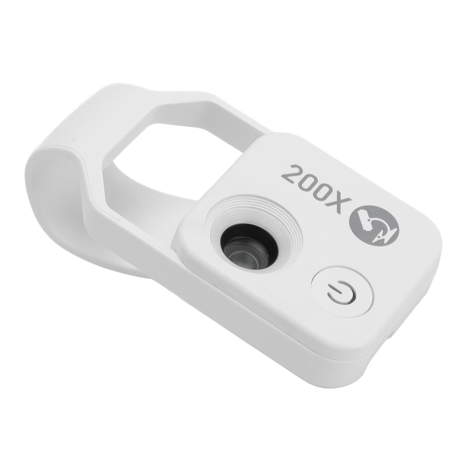 200X Phone Miniature Pocket Microscope Portable Digital Microscope Camera Attachment with LED Light