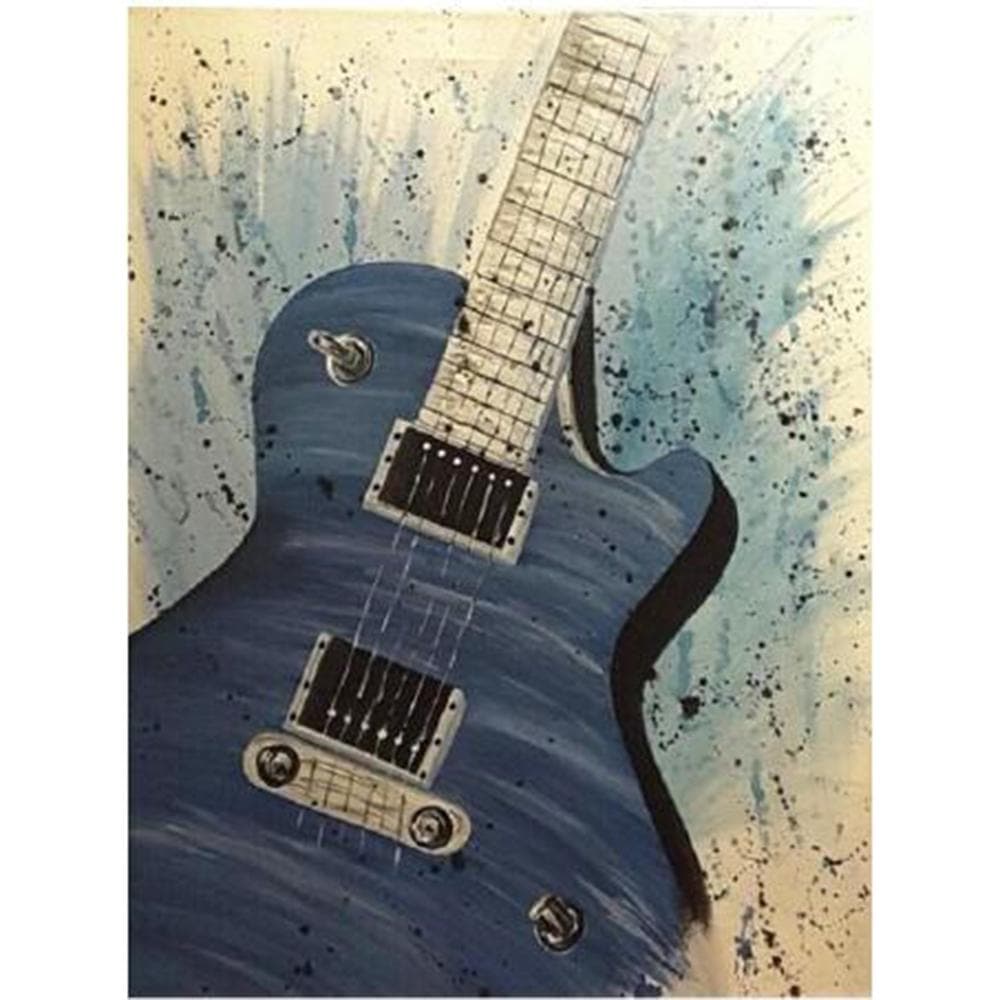 Diamond Painting Music Piano Diamond Embroidery Guitar DIY Full Round Cross Stitch Home Decoration 20X30CM