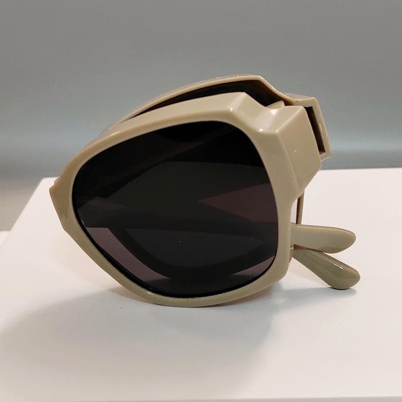 Foldable Sunglasses for Men HD UV400 Vintage Sun Glasses Lightweight Portable Unbreakable Frame Stylish Design