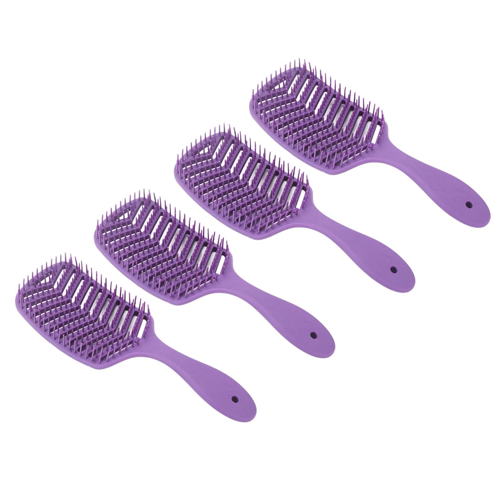 4pcs Curved Vent Hair Brush Professional Men Women Paddle Detangling Brush Styling Tool for Fast
