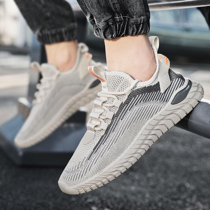 Sports and Leisure Running New Shuangfei Woven Shoes Lightweight Mesh Shoes Heightened Daddy Shoes Trendy Shoes Breathable Sports Outsole 42