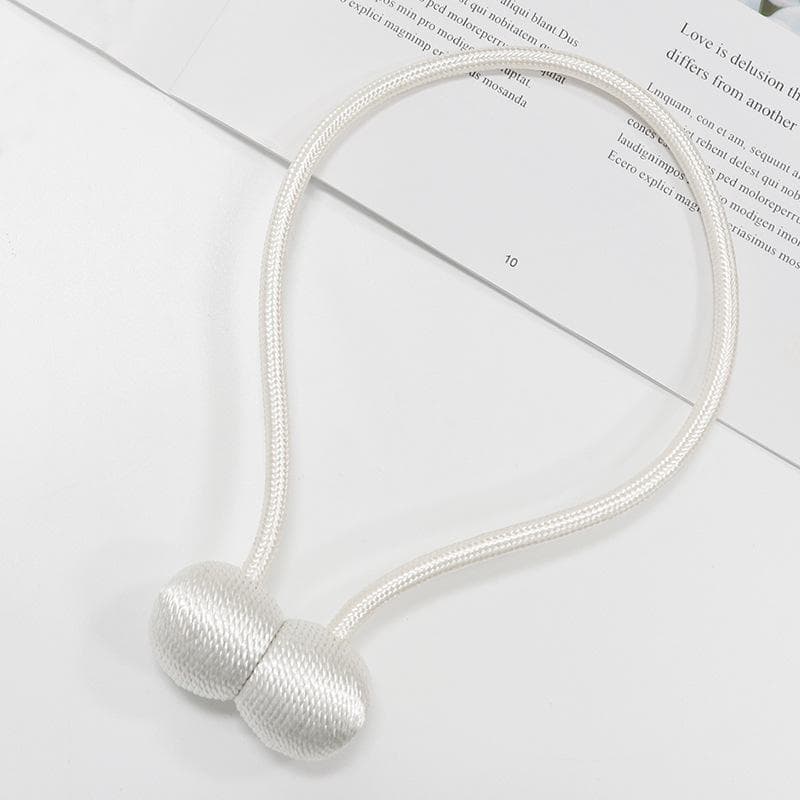 Magnetic Pearl Ball Curtain Tiebacks Curtain Buckles Backs Holdbacks Buckle Clips Curtain Rods Home Decorative Accessories white