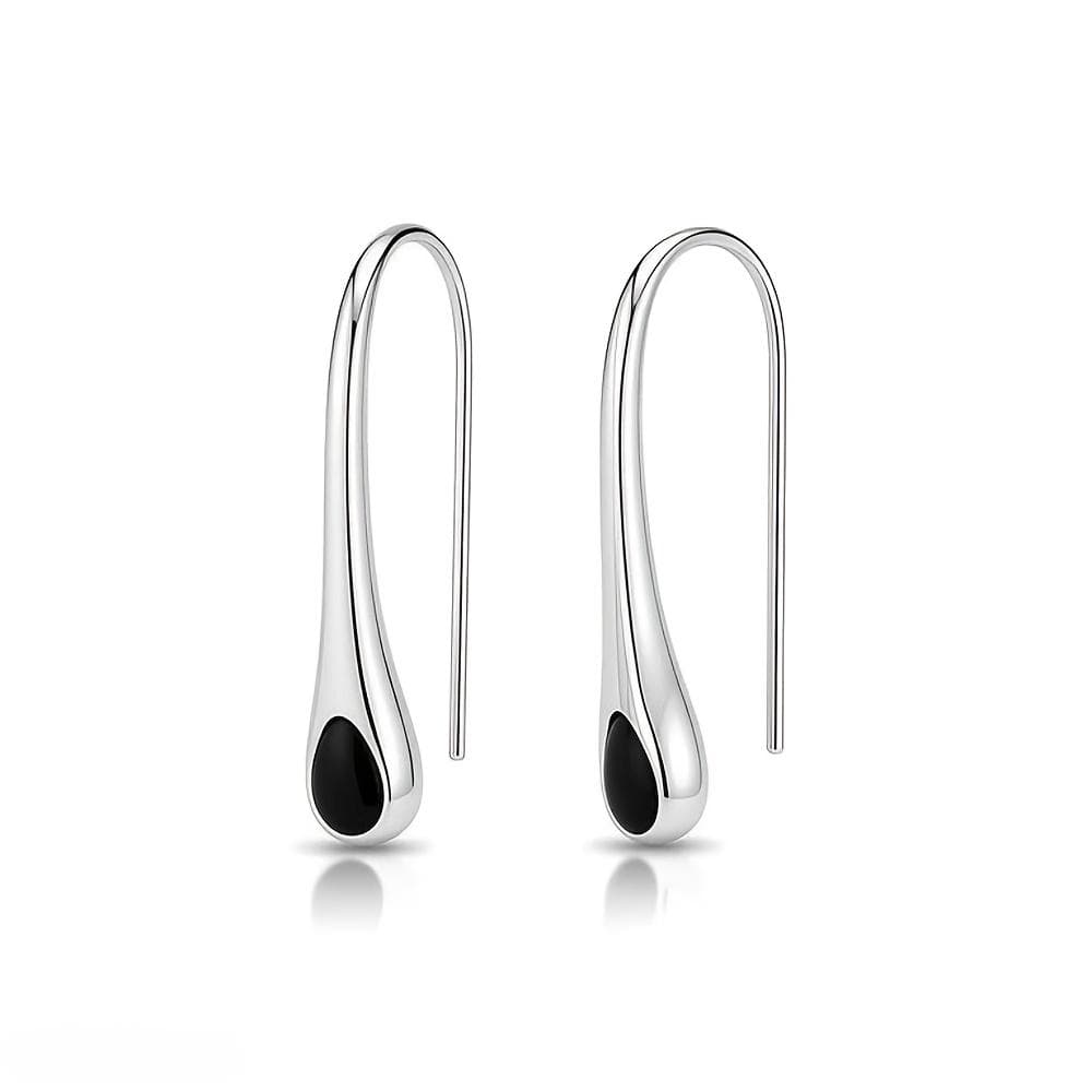 BLACK AWN Fashion Classic Drop Earrings Black Stone Earrings for Women Drop Earring Jewelry Gift Charming style fine Luxury