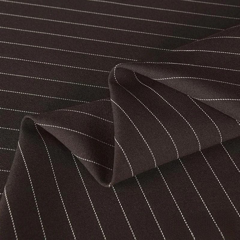 100x150cm Fine Stripe Fabric Spring Summer Fashion Skirts Suits Cloth Apparel Sewing Fabric Polyester Rayon Spandex Material 100x150cm