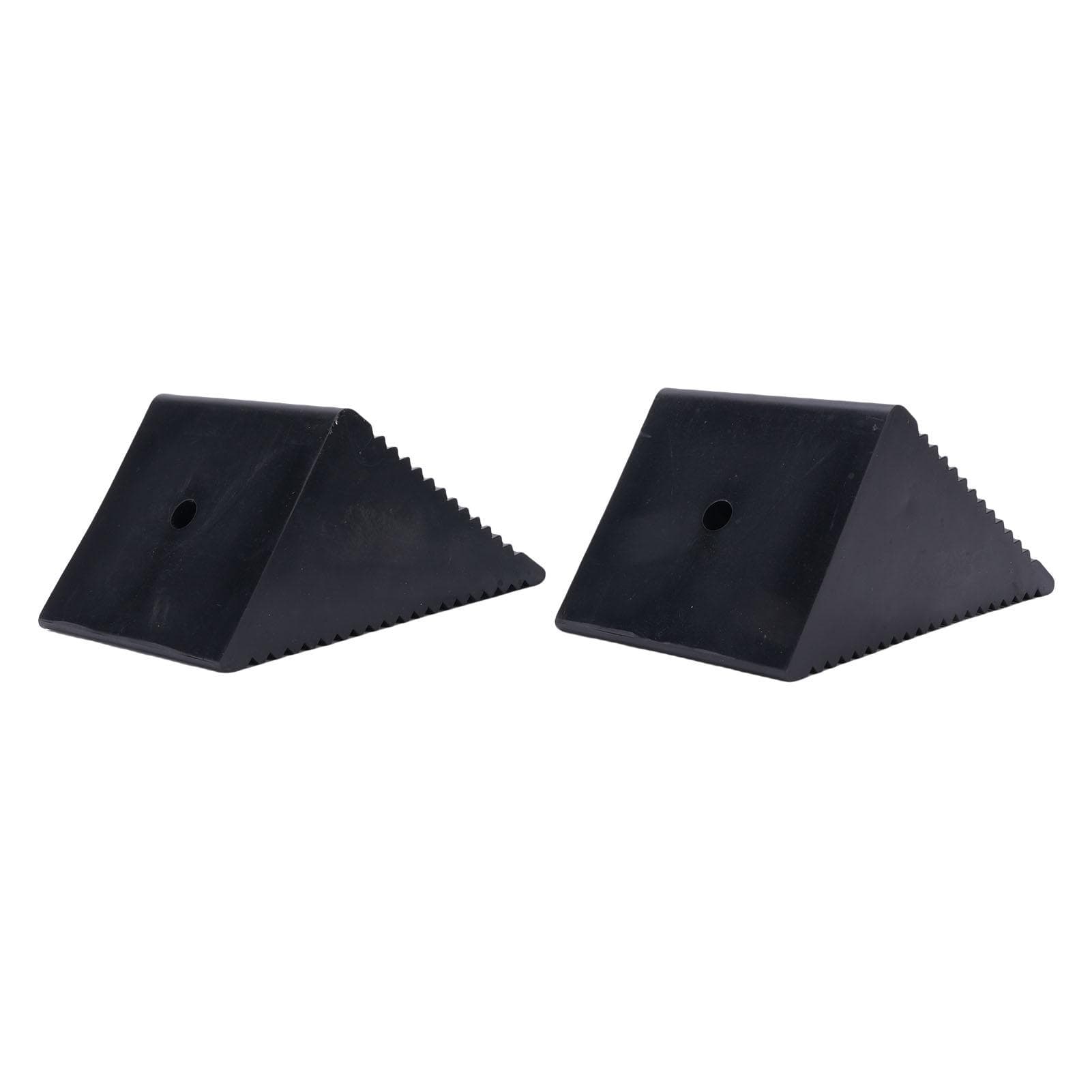 2PCS Mini Rubber Wheel Chock Set 5x3x212in Premium Wheel Tire Stopper Blocks for ATVs Riding
