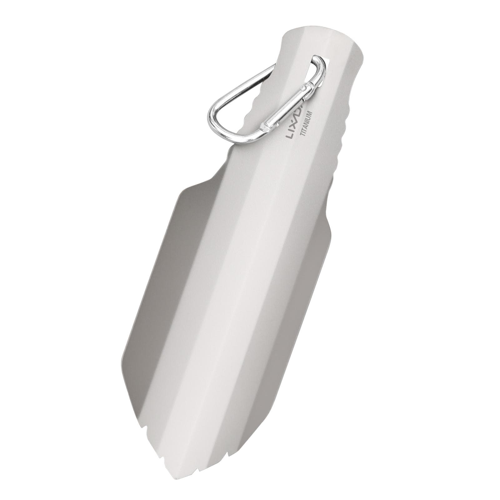 Lixada Titanium Garden Hand Shovel Outdoor Camping Hiking Backpacking Trowel Shovel with Clip