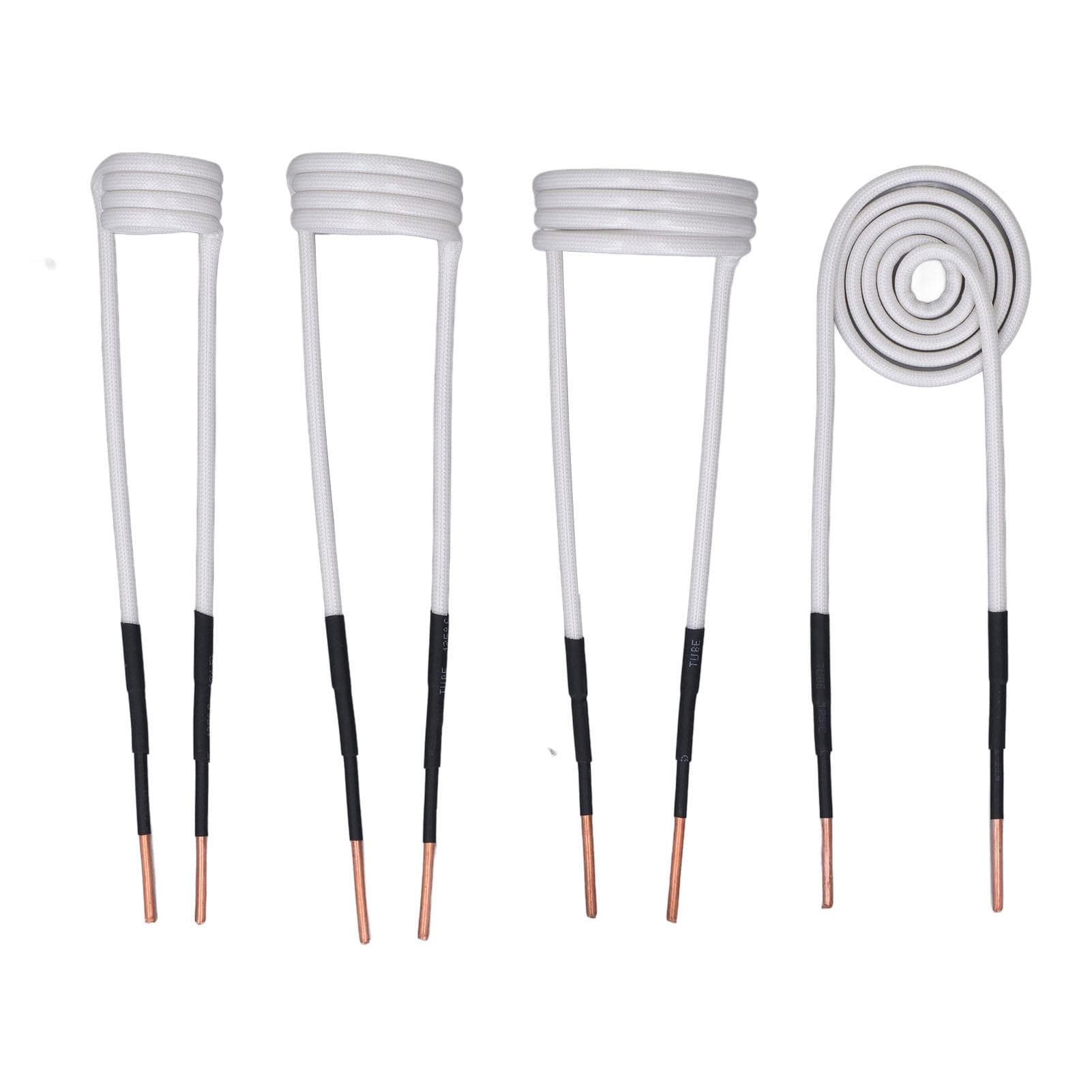 4Pcs Induction Heater Coil Kit High Frequency HVAC Heater Accessories 2.5mm Brass Core 20 30 40mm