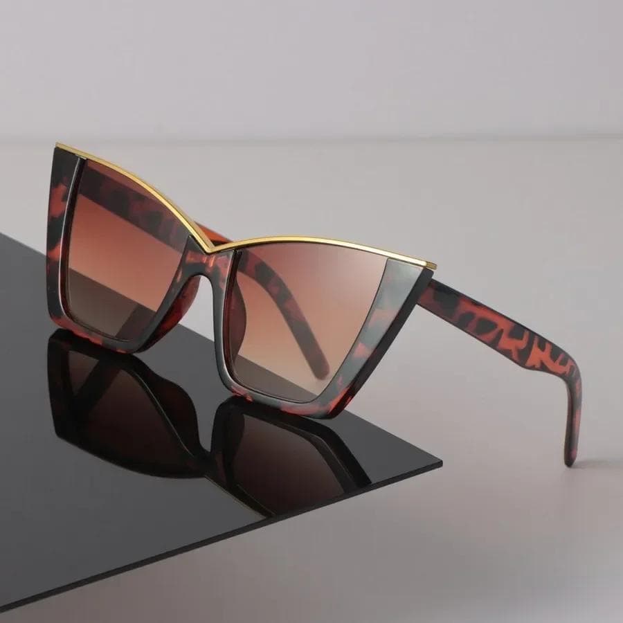 Vintage Cat Eye Sunglasses Women Men Candy Colors Mirror Lens Sun Glasses Cool Unisex Style Oculos De Sol UV Protection Other