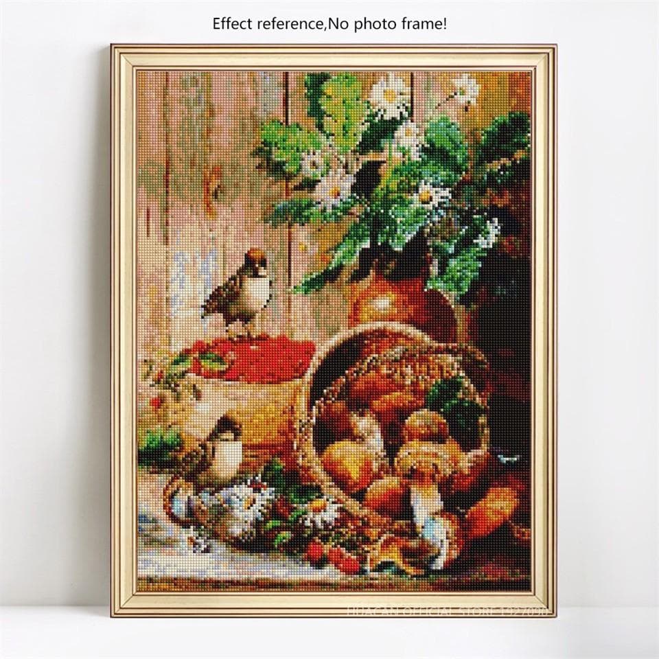 Diamond Embroidery Full Display Bird 5D Cross Stitch Mosaic Diamond Painting 20X30CM