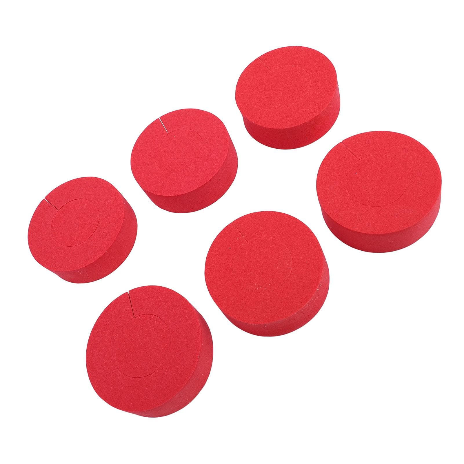 12 Pcs C Shape Hair Curler Sponge Hair Rollers Heatless Rollers Styling Curling Hairstyle Tool for red