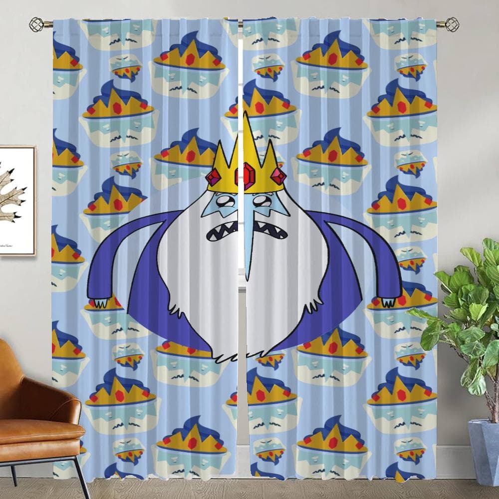 Adventures Time Curtains for Living Room Curtain for Room 2 Panel Partition Home Interior Curtains Shades Halloween Decoration W50xH70cmx2pcs-CL