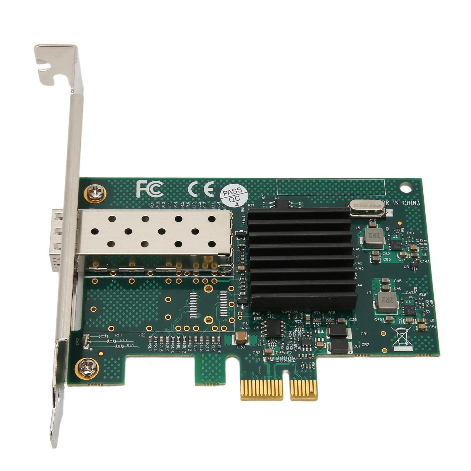 PCIe X1 Single SFP Port Network Card 1000Mbps LC Port PCI Express Ethernet LAN Adapter for Linux