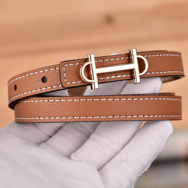 1.3cm Classic Belt Luxury Designer Famous Brand High Quality Leather Hot Women Belts For Dress 105cm