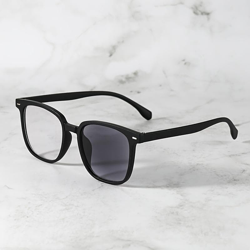 Trendy Photochromic Flat Lens Glasses for Men Women Perfect for Beach Travel and Casual Wear