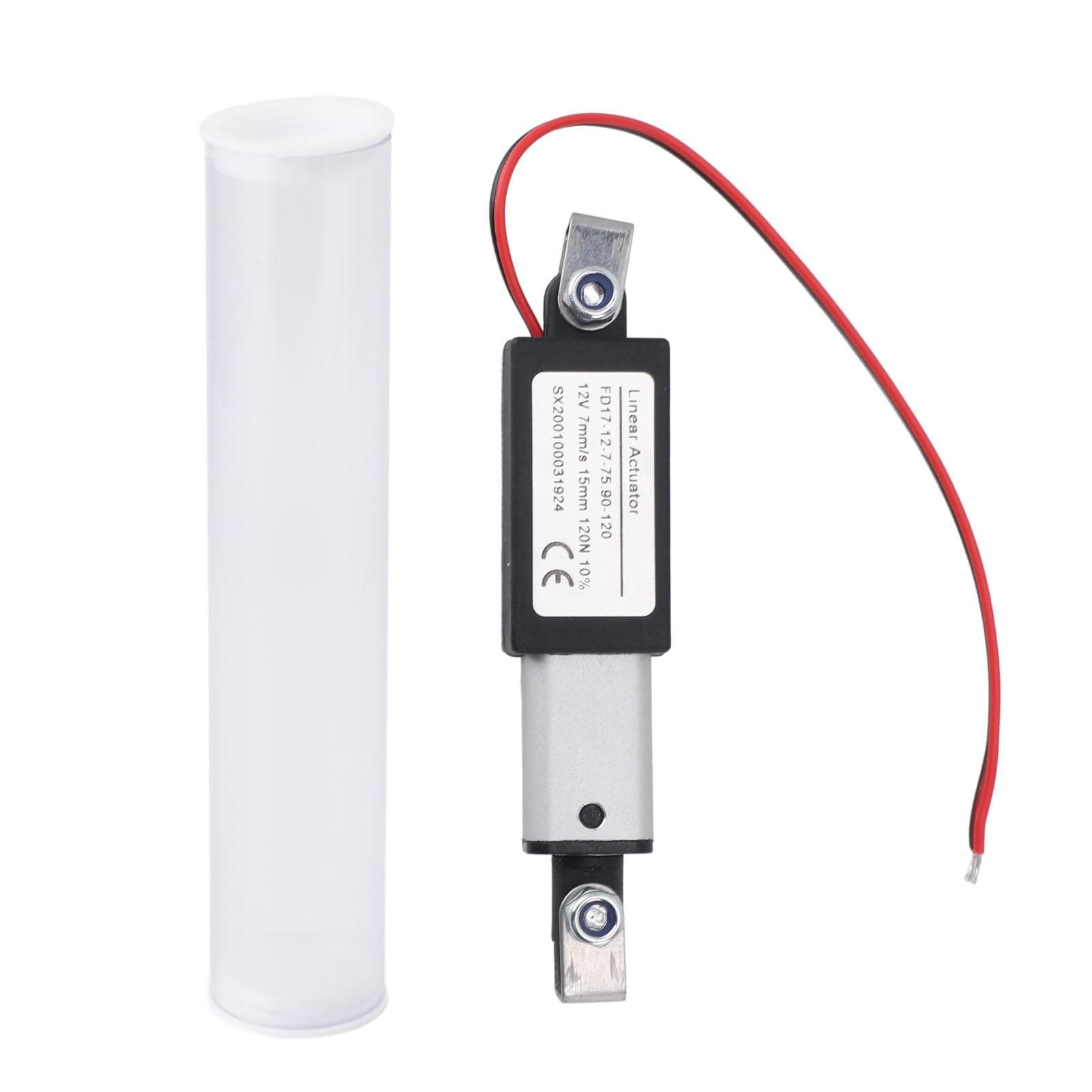 12V Electric Linear Actuator 15mm Stroke 120N Heavy Duty Mini Electric Linear Actuator Motor for