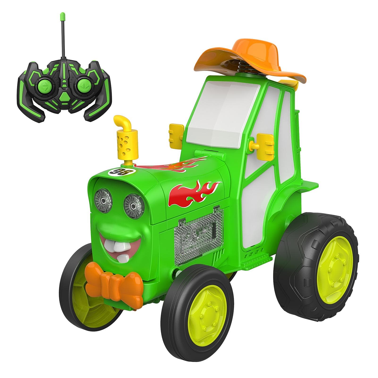 Remote Control Car, Remote Control Crazy Jumping Car Dancing Car Toy with Music Lights Christmas green