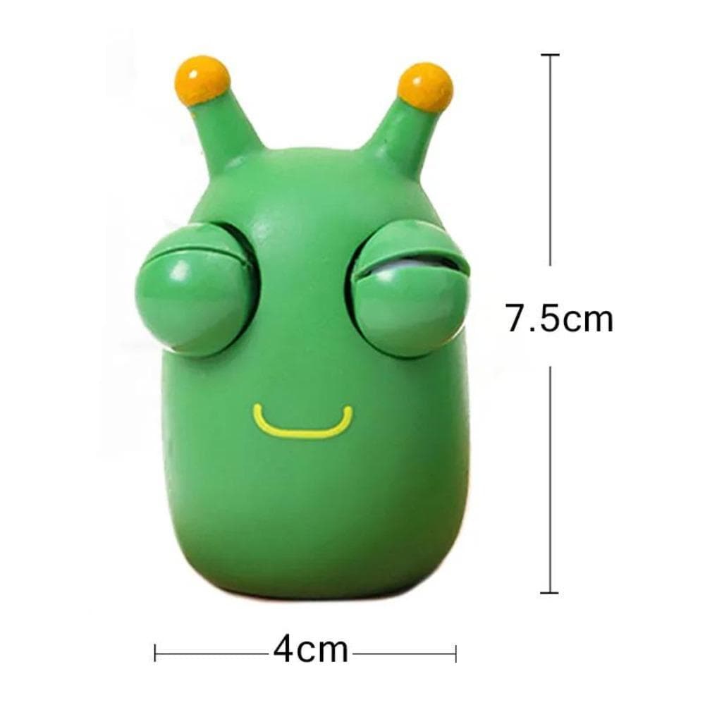 Funny Eyeball Burst Squeeze Toy Green Eye Caterpillar Pinch Toys Adult Kids Stress Relief Fidget Toy Creative Decompression Toy green