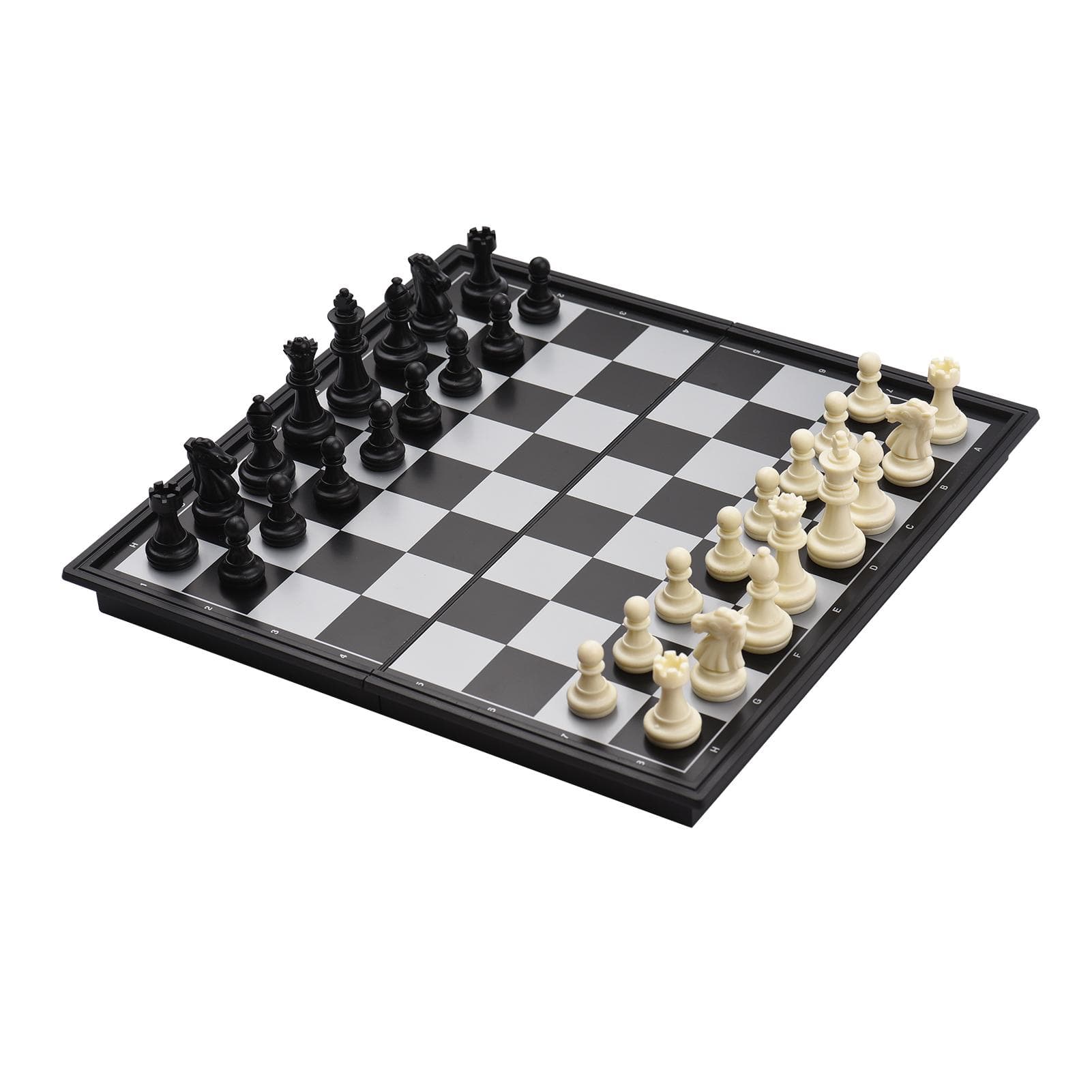 Travel Ludo Game Magnetic Reversi Games Foldable Board Entertainment Educational Gift Skill & black