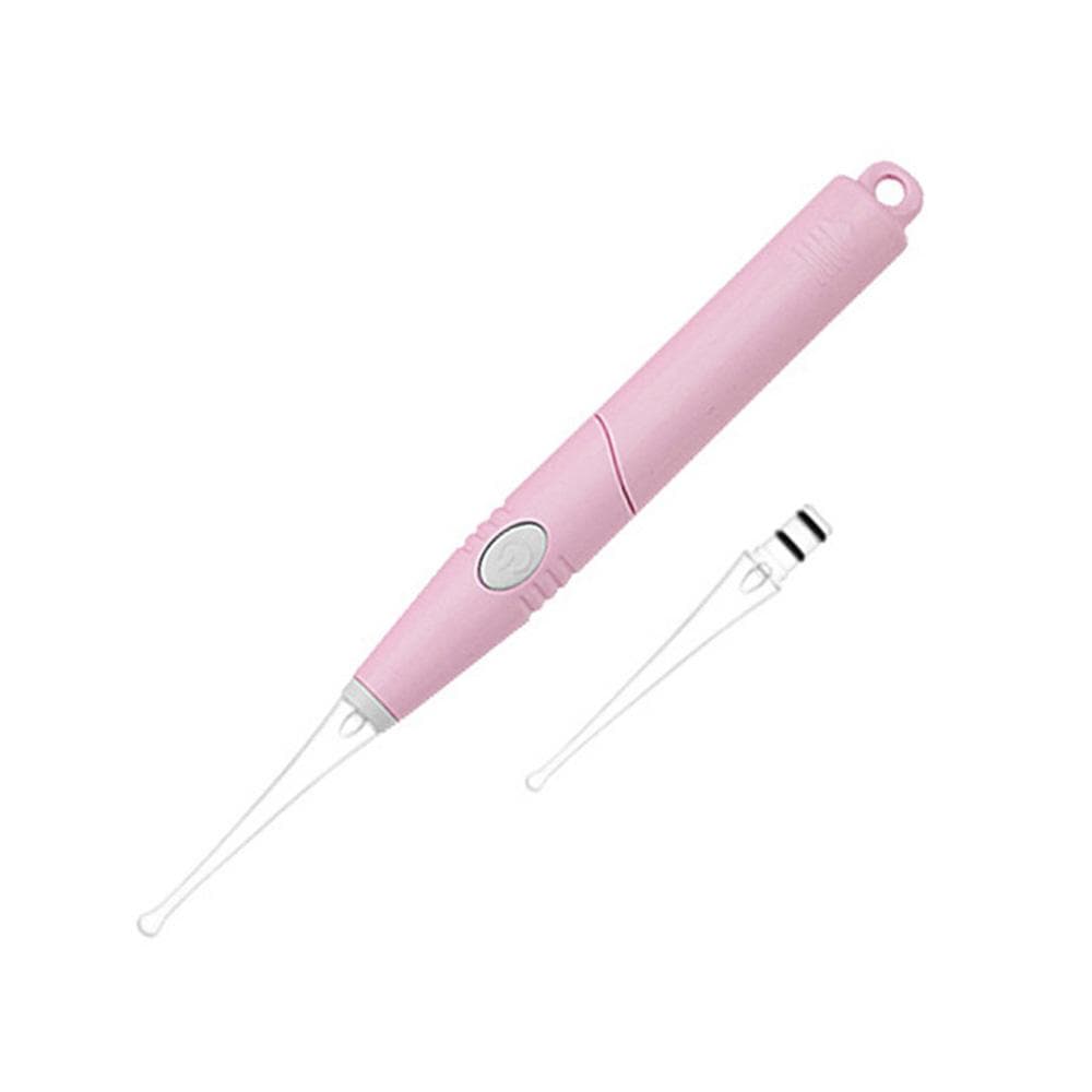 Baby Ear Wax Cleaner LED Light Ear Cleaning Earpick Earwax Remover Luminous pink