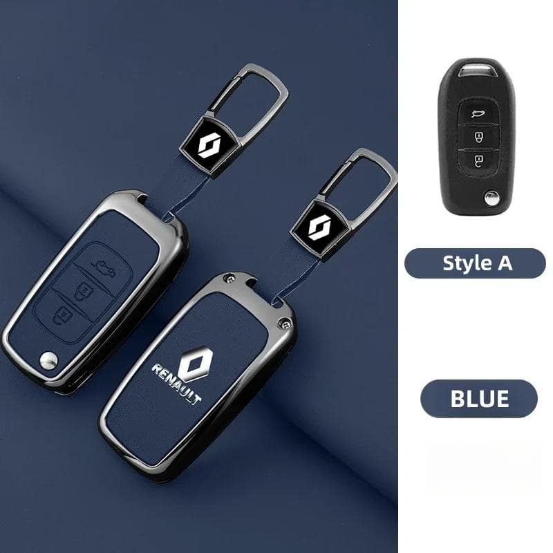 Hub Caps Zinc Alloy Car Key Case Cover Shell Keychain For Renault Koleos Captur Kadjar Megane Clio 5 Talisman Arkana Zoe Scenic