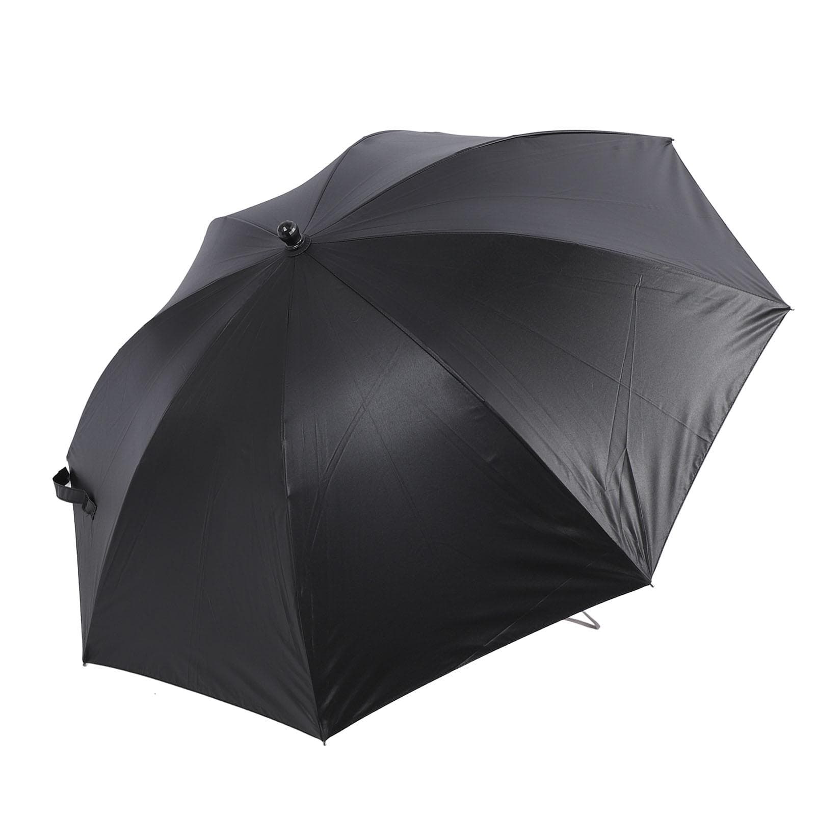 Umbrella with Built In Fan and Mist Spray 190T Vinyl Fiberglass 8 Ribs Rechargeable Long Handle Sun