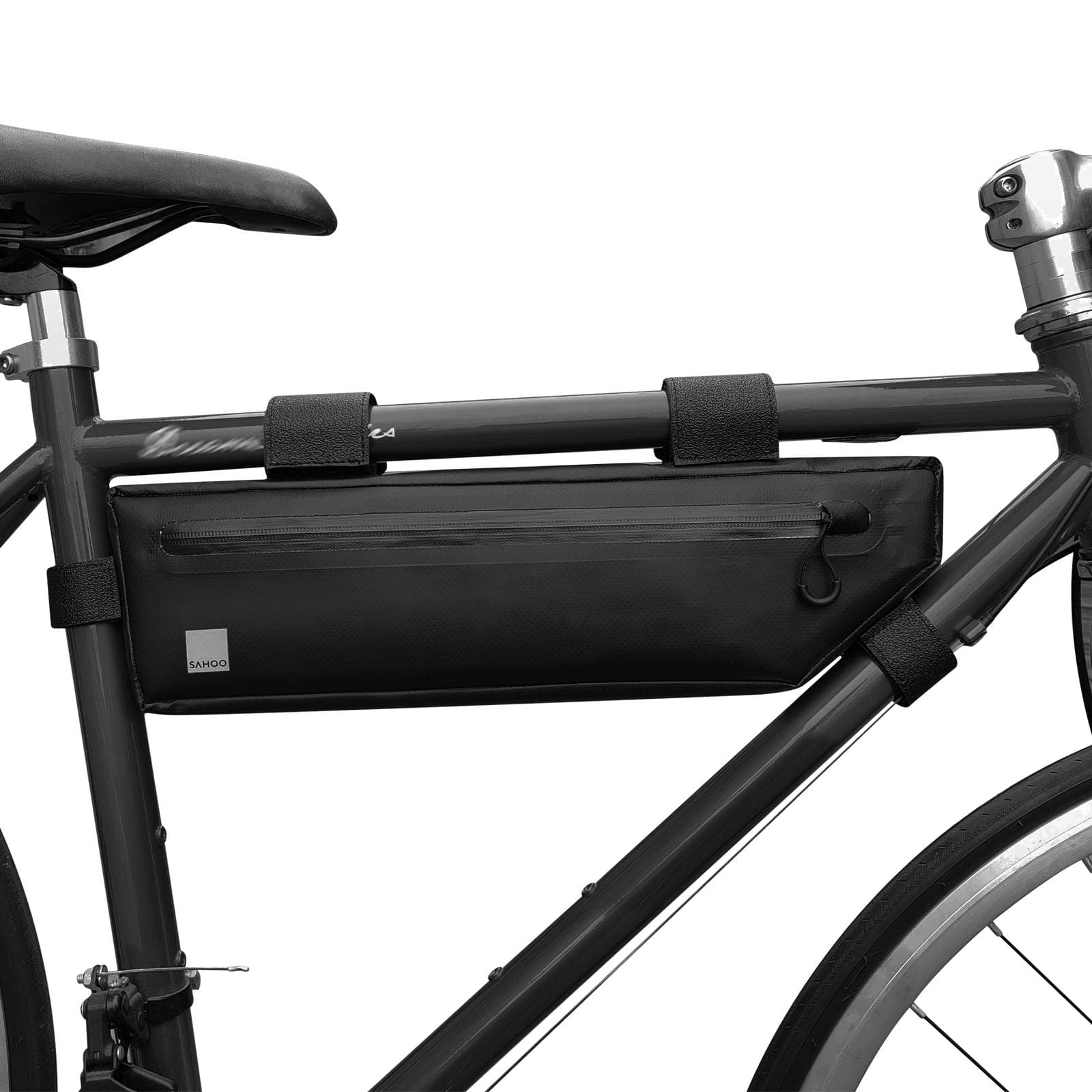 Bike Frame Bag Waterproof Bicycle Bag Bike Triangle Bag Bicycle Under Tube Bag Front Frame Bag black