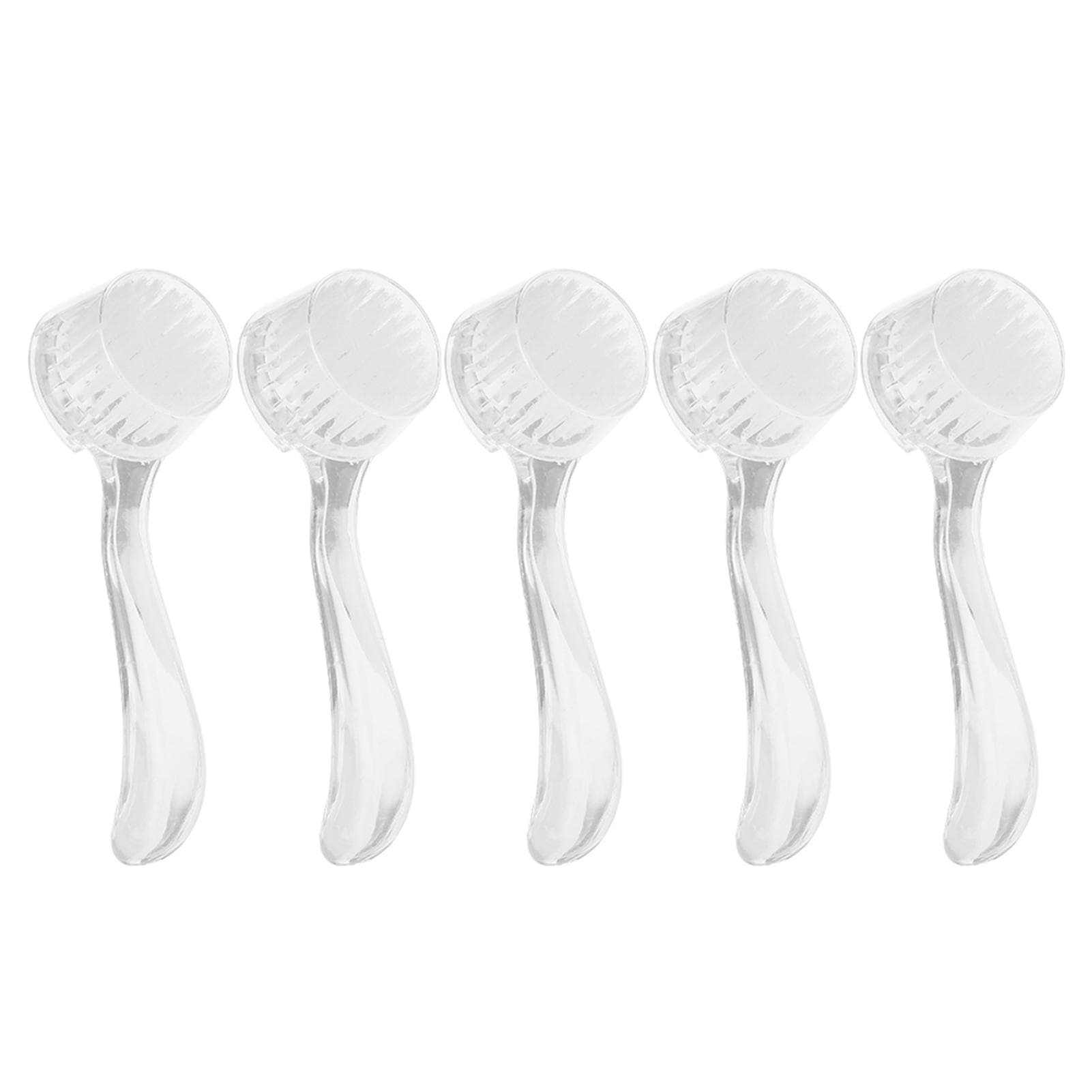5pcs Soft Nail Dust Cleaning Brush Nail Art Powder Removal Brushes Manicure DIY Tool White white