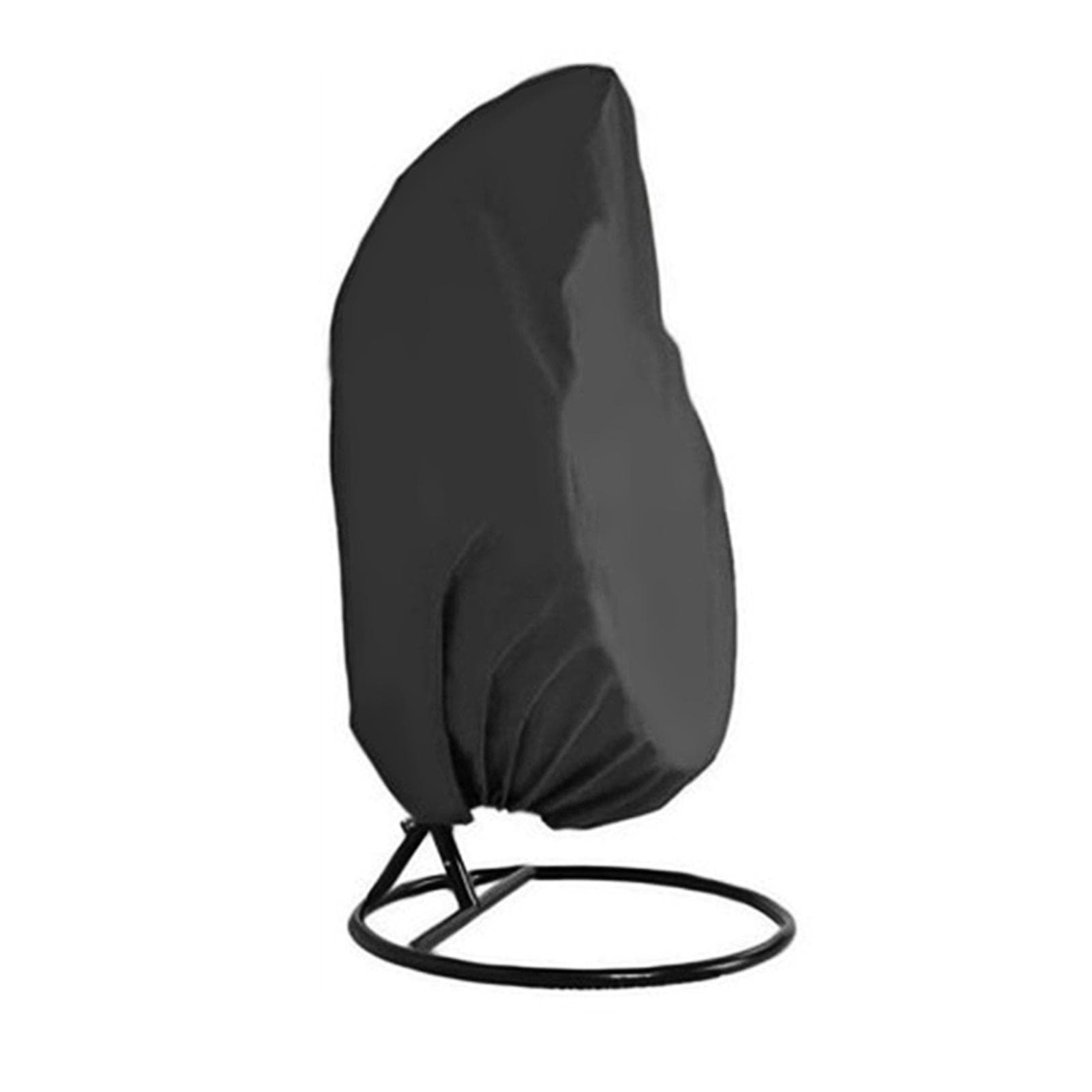 Patio Hanging Chair Cover Outdoor Egg Chair Cover Durable Waterproof Swing Chair Dust Cover Black, 115 x 190cm black