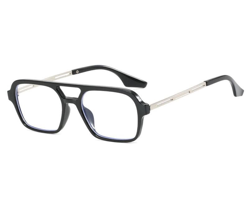 Vintage Retro Designer Sunglasses Women Men Double Bridge Hollow Out Square Sun Glasses Fashion UV Protection