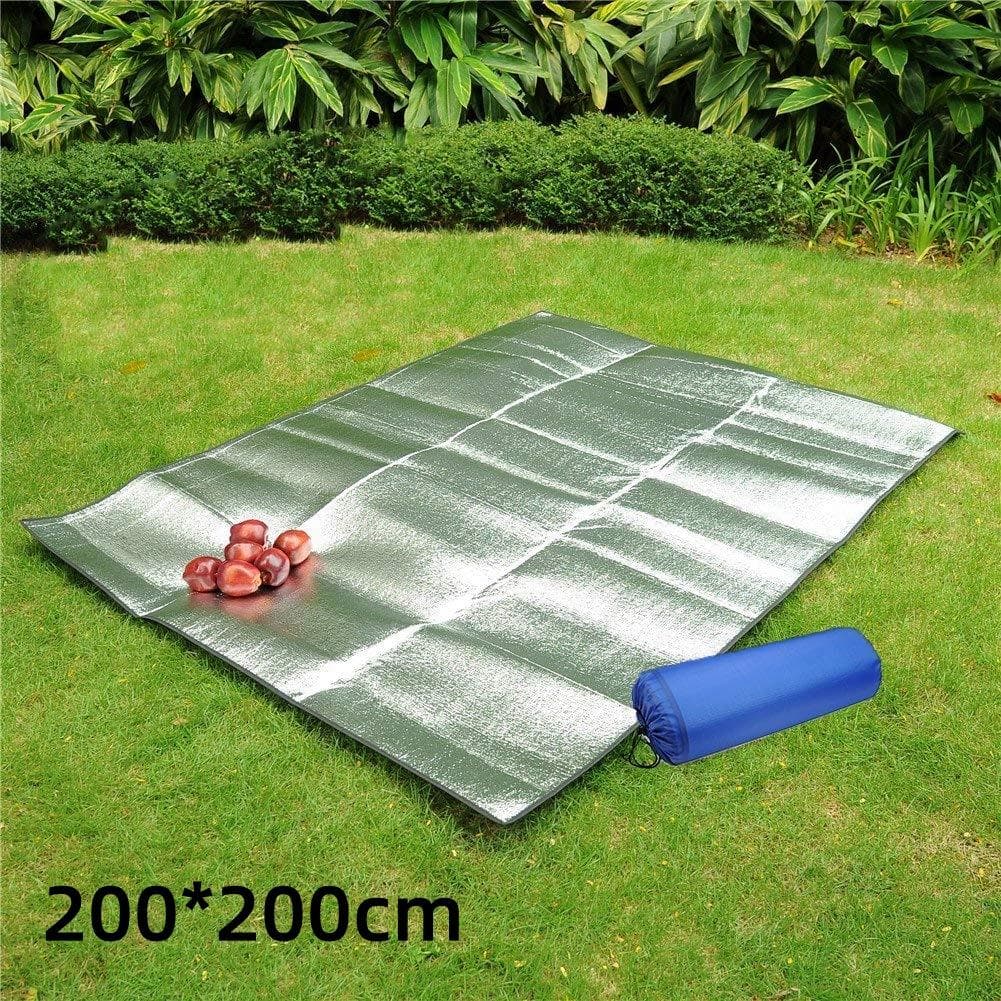 Foldable Sleeping Mattress Outdoor Camping Picnic Beach Mat Pad Waterproof Aluminum Foil EVA 200*200CM