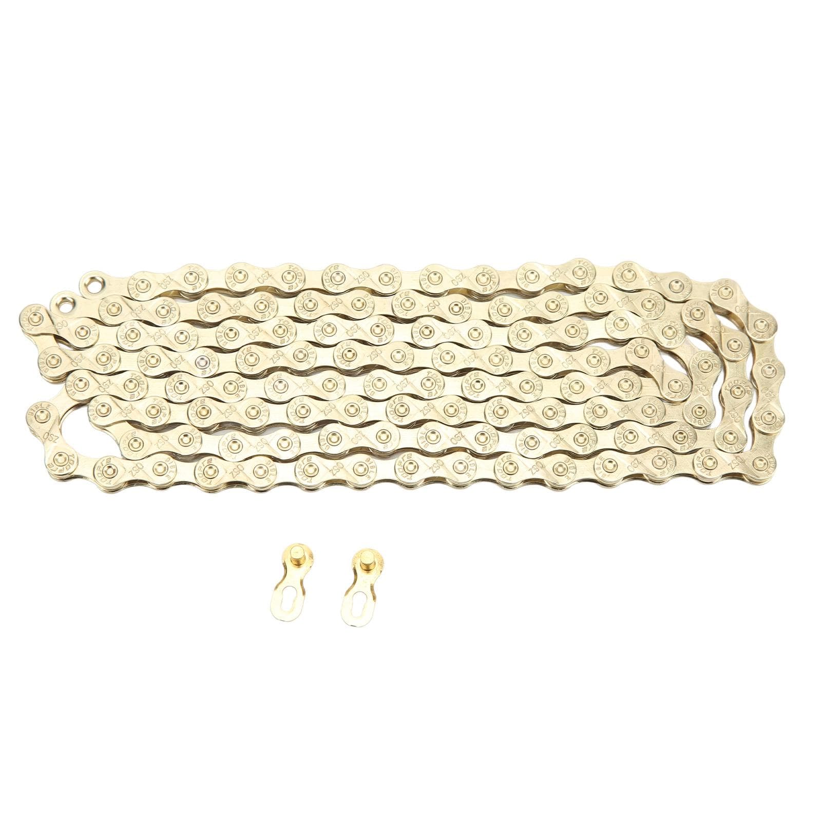 Mountain Bikes Chain 9 Speed Electroplate Rustproof Stable 2 Bridges Type Bike Chain with Chain