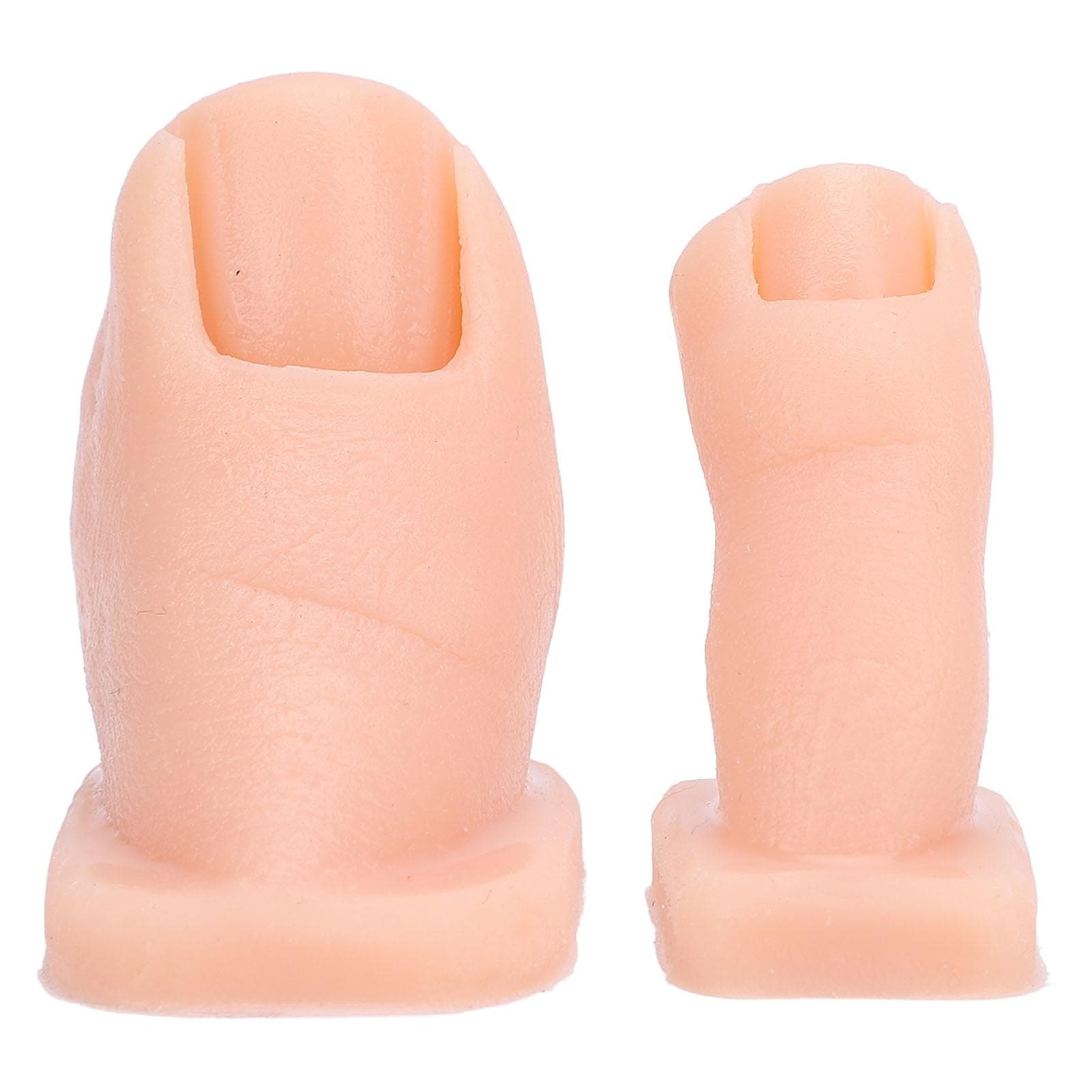 Nail Art Practice Toes Model Manicure Practice Toes Silicone Nail Painting Simulation Toes for Nail