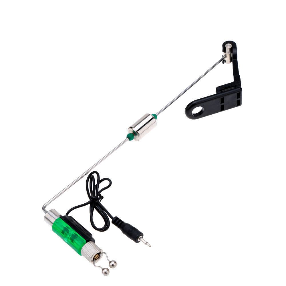 4Pcs Iron Fishing Bite Alarm Hanger Swinger LED Illuminated Indicator