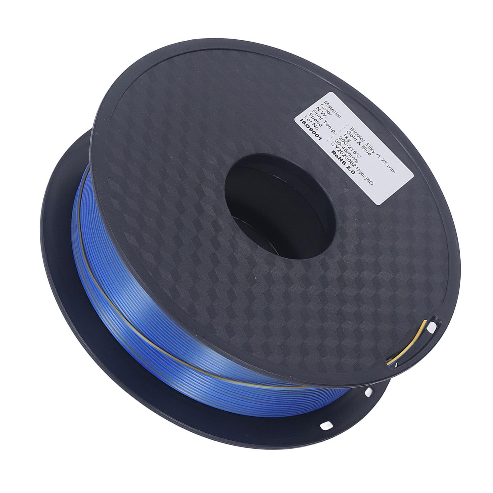 1.75mm PLA Filament Gold Blue Dual Colors Silk Filament 3D Printing Consumable 30?45mms Speed
