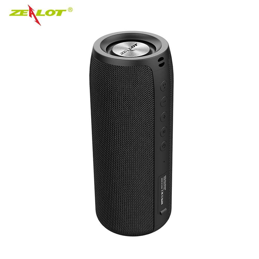 ZEALOT S51 Green Camouflage Portable Bluetooth Speaker Outdoor 10W TWS Connection High Quality Sound IPX5 Waterproof 8 hours use time Speaker black