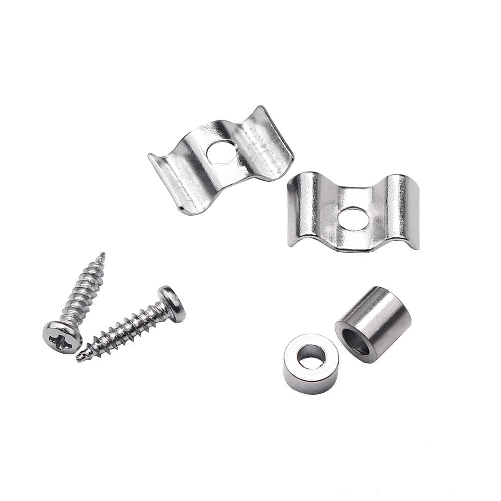 1 Pair Metal String Tree Guide Retainer for ST & SQ Electric Guitar Bass Replacement Parts Silver