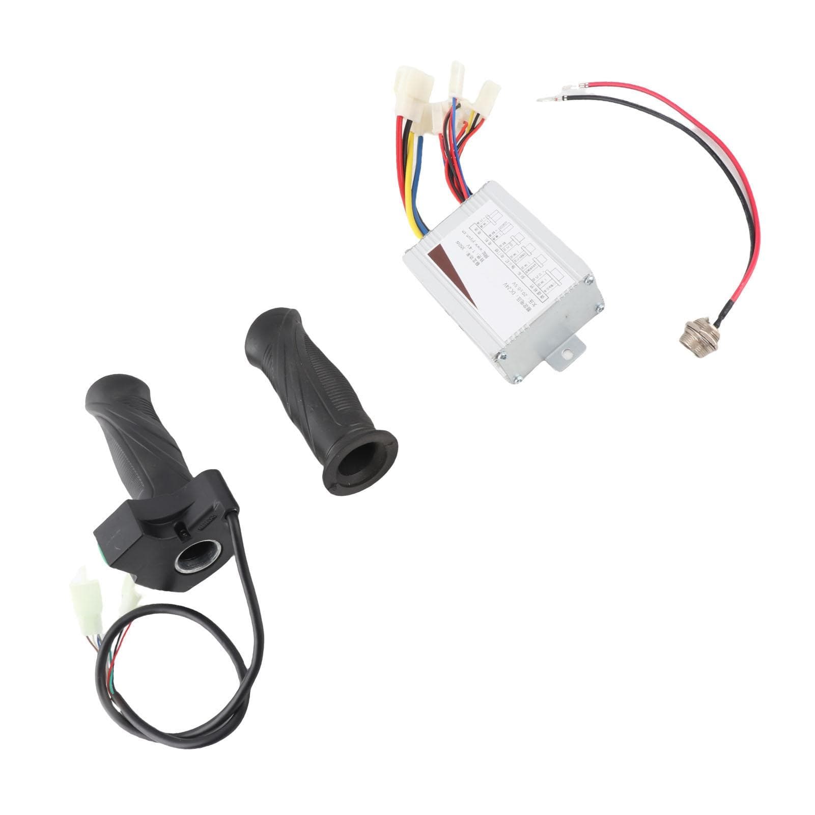 Throttle Handle Grip with 4 Indicator Lamp 24V 350W Controller Aviation Plug Charging Port for