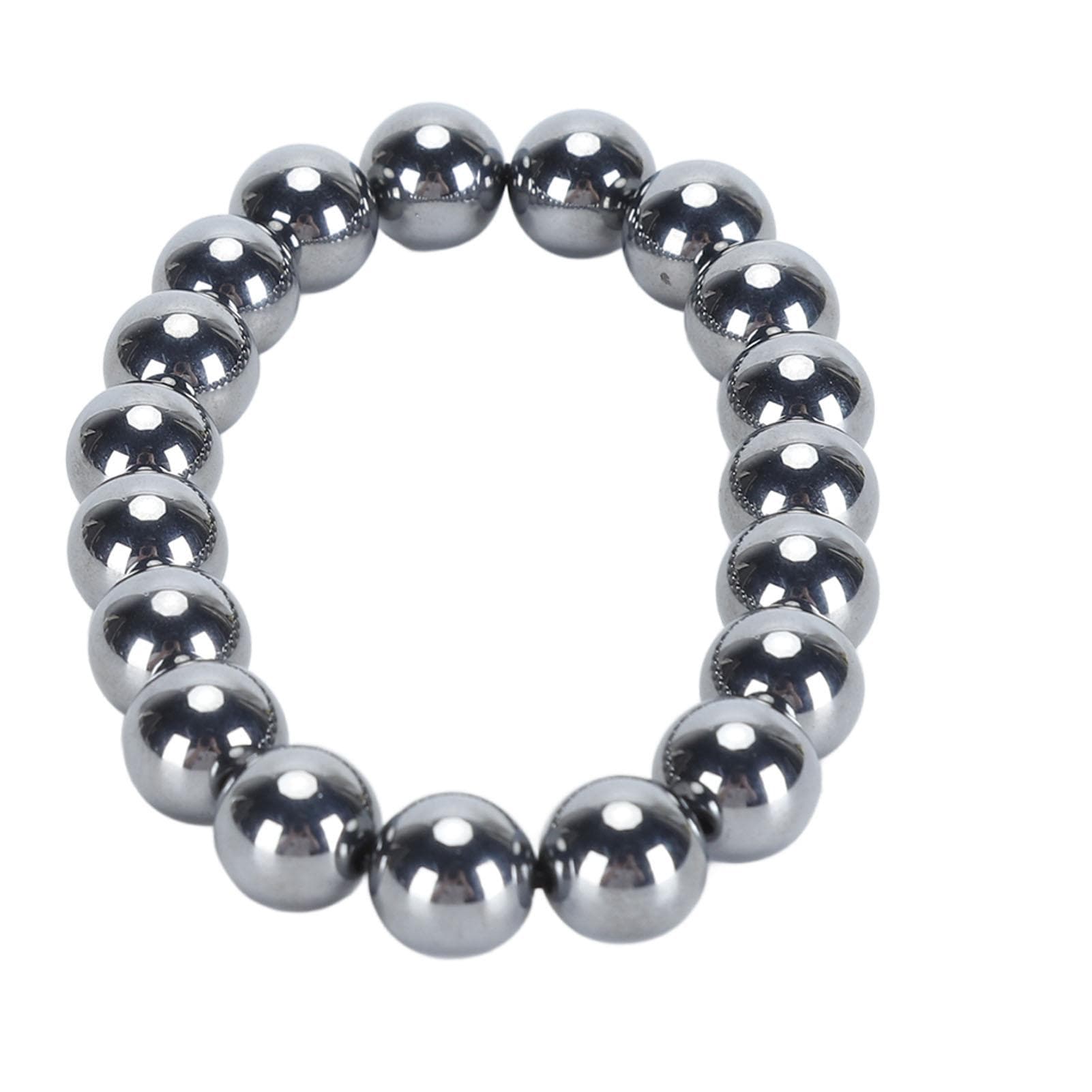 Terahertz Bracelet with Elastic Rope Terahertz Healing Stone Beads Power Energy Stone Bracelet for 6mm