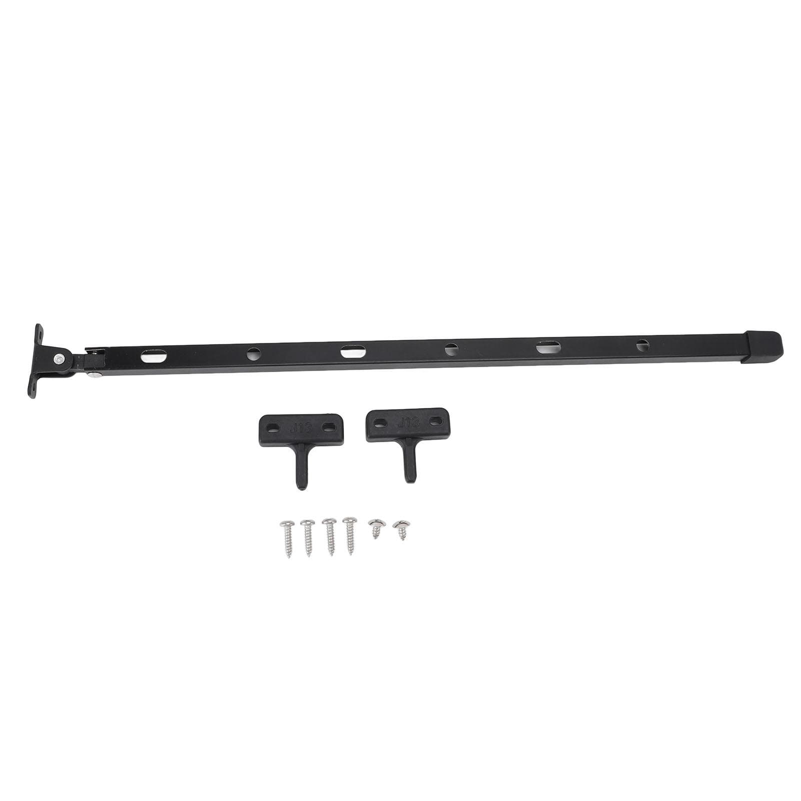 Greenhouse Window Stay Sturdy Aluminum Manual Greenhouse Roof Vent Opener Bar Kit with 6 Screws black