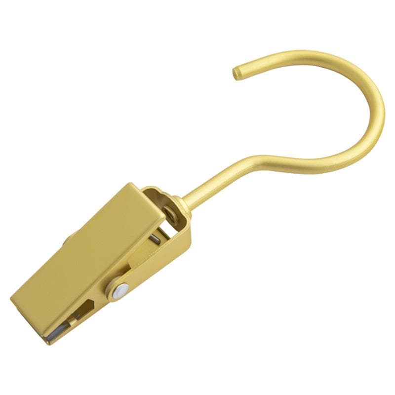 1pcs Multifunctional Hook Clip Metal Aluminum Alloy Hat Skirt Storage Clip Clothes Hangers Drying Clips gold