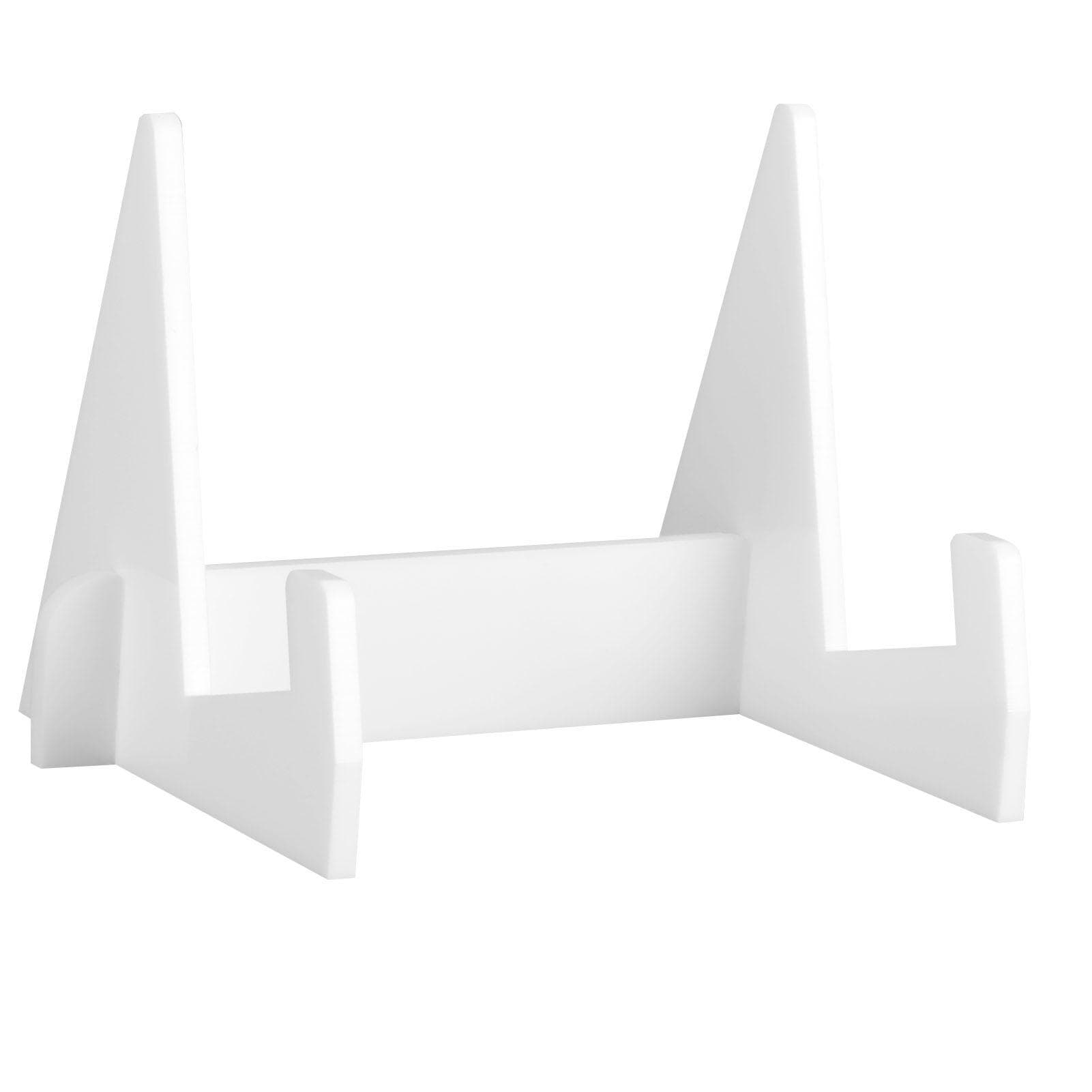 Acrylic Book Display Stand Book Holder Bookrack Bookshelf Office Bookcase for Kitchen HomeWhite white