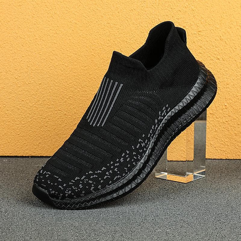 Spring Summer Shoes For Men Loafers Breathable Men's Sneakers Fashion Comfortable Casual Shoes Tenis Sport Shoes 47 black