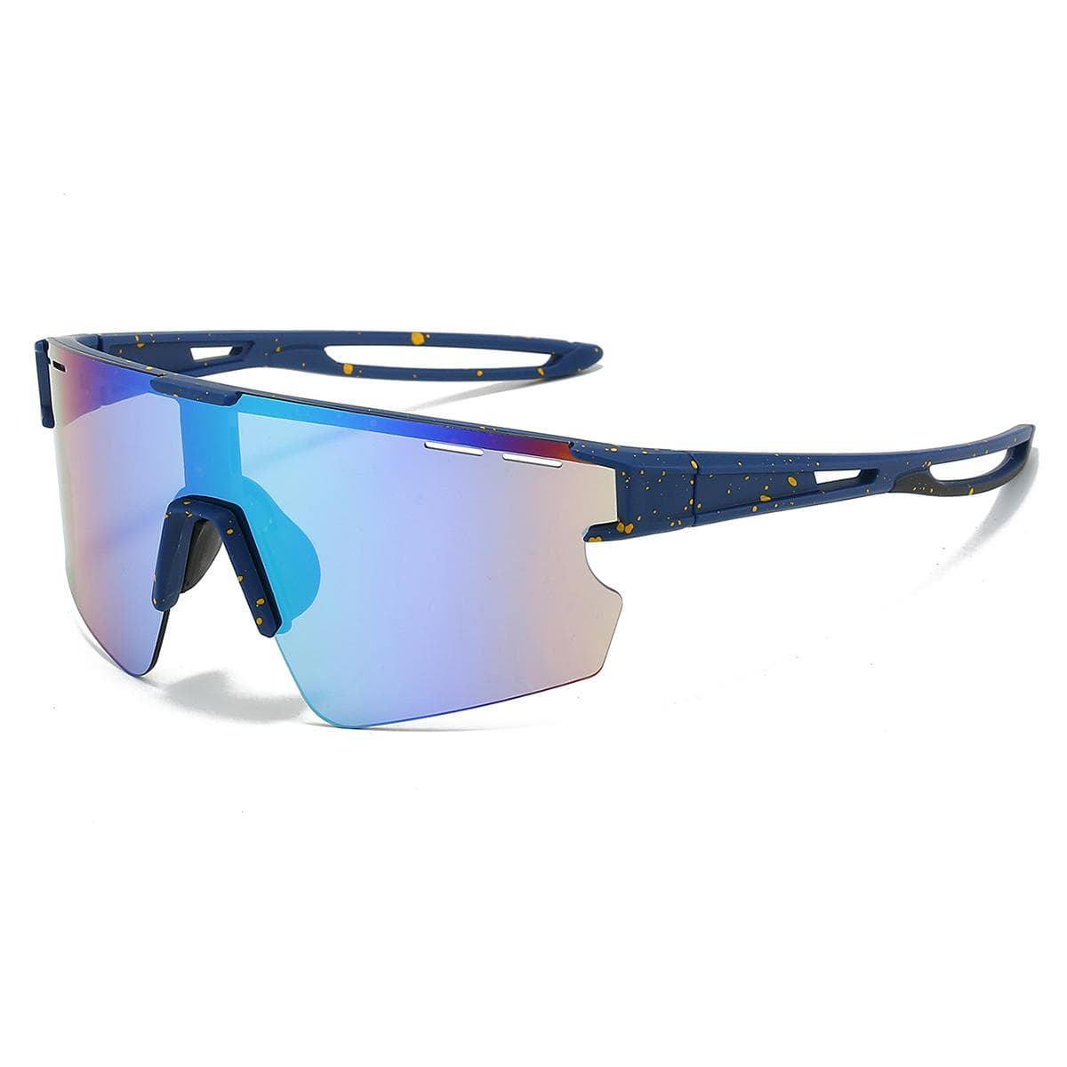KAMMPT Oversized Sports Sunglasses Men Women Mirror Lens Windproof Anti UV Cycling Goggles Outdoor Protective Shades