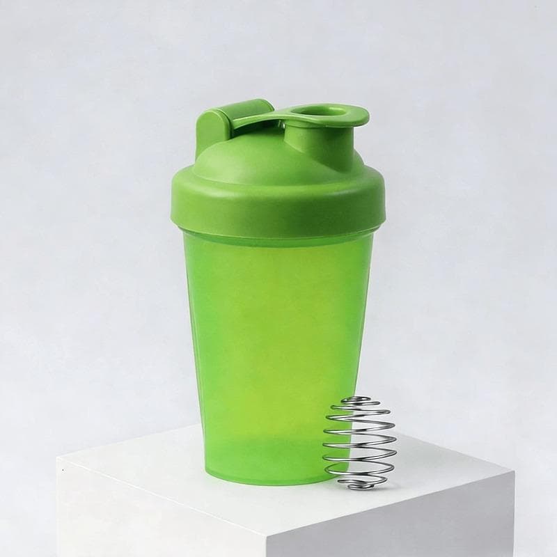 Protein Powder Shaker Bottle With Mixing Ball, Leak-Proof, Suitable For Gym, Workout, Smoothie Blending Green multicolour