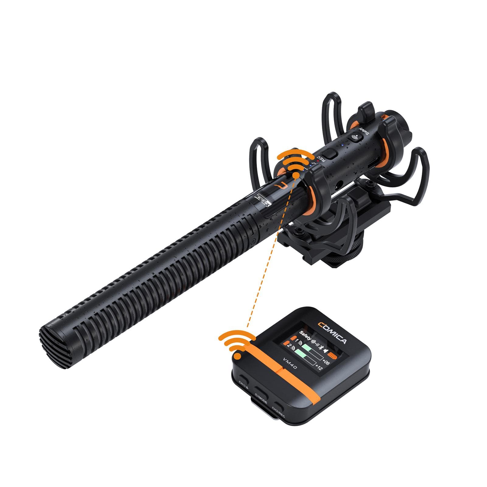 COMICA VM40 COMBO One-Trigger-Two 2.4G Wireless Microphone 48K/32bit Dual-Channel Super-Cardioid VM40